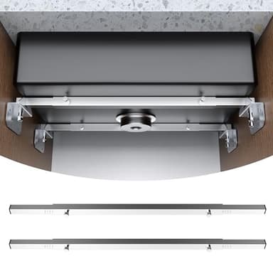 Crafterspirit Undermount Sink Brackets, Adjustable Stainless Steel Sink Installation Kit for Heavy Duty Undermount Sink, 28-39.5in Undermount Sink Support for Kitchen,Laundy