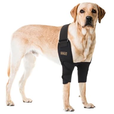 OPSELU Dog Shoulder Brace for Canine Elbow and Shoulder Support, Elbow Hygroma, Dysplasia, Osteoarthritis, Elbow Calluses, Pressure Sores and Shoulder Dislocation, Dog Leg Brace Front (L)