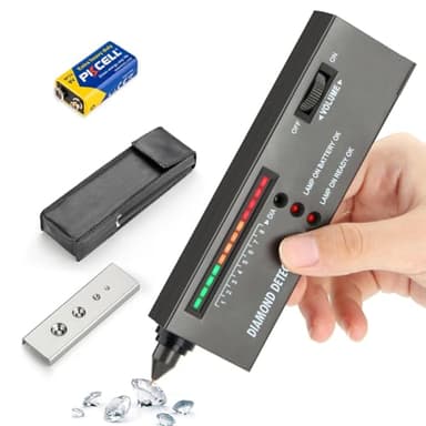 Diamond Tester, Professional Jewelers' Gemstone Detector, High Accuracy Diamond Checker Pen Professional for Jewelers, Gem Tester (Jewelry-Only Detection)