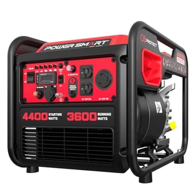 4400-Watt Portable Inverter Generator, Gas Powered, CO-Sensor, Lightweight & Quiet for Home Use and Emergency Backup, Camping, EPA Compliant