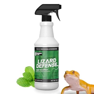 Exterminators Choice Peppermint Oil Defense Spray for Lizards & Bugs - 32 Fl Oz, Peppermint Scent Oil - Exterminator Spray Formula for Home & Garden - Indoor & Outdoor Use