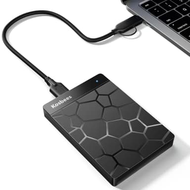 Kosbees 500 GB External Hard Drives,Portable Hard Drive for Windows,Ultra Slim External HDD Store Compatible with PC, MAC,Laptop,PS4, Xbox one, Xbox 360;Plug and Play Ready