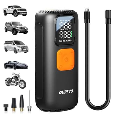 Tire Inflator Portable Air Compressor, 160 PSI Digital Tire Pump with Auto Shut-Off – Car, Truck, Motorcycle, Bicycle & Sports Ball Air Pump