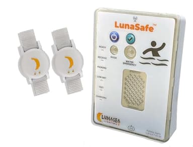 LunaSafe Child/Pet Immersion Pool Alarm/Water Alarm Kit with 2 Transmitters