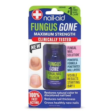 Nail-Aid - Fungus Gone - Maximum Strength, Fungal Nail Solution, 100% Fast Acting