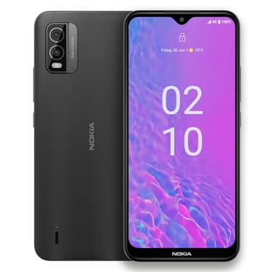 Nokia C210 | Android 13 | Unlocked Smartphone | All Day Battery | US Version | 3/32GB | 6.3-Inch Screen | 13MP Dual Camera | Charcoal (Renewed)