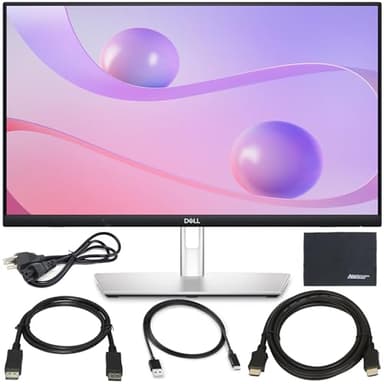Dell 24 P2424HT 23.8" Multi-Touch Monitor W/Articulating Stand - Full HD @ 60hz + DisplayPort Cable + ZoomSpeed HDMI Cable + USB-C Cable + AOM Microfiber Cloth