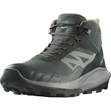 Salomon Men’s Outpulse Mid Gore-Tex, Waterproof Neutral Hiking Shoes - Urban Chic/Shadow/Rawhide - 12.5