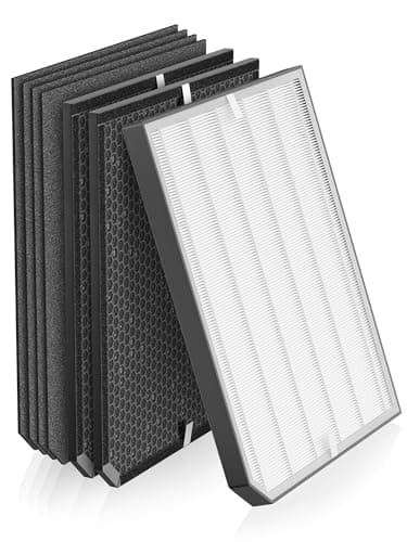Ecofort 2000 Replacement Filter Compatible with Air Doctor 2000 / 2000i Air Purifier – Includes 1 Premium Filter, 2 Activated Carbon Filters, and 4 Pre-Filters – Compare to ADF2001, ADF2002, ADF2003