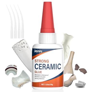 Ceramic Glue, 35g Strong Super Glue for Porcelain & Pottery Repair – Waterproof, Heat-Resistant Safe Adhesive for Mugs, Crafts & Figurines