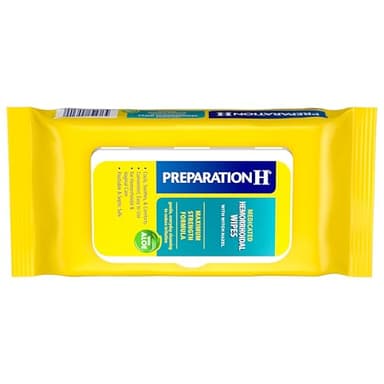 Preparation H Hemorrhoid Flushable Wipes with Witch Hazel for Skin Irritation Relief - 48 Count