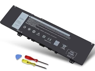 38Wh F62G0 Battery for Dell Inspiron 13 7000 7373 7386 7370 39DY5 2 in 1 7380 5370 P83G P83G001 P91G P87G P91G001 P83G002 P87G001 Vostro 5370 F62GO RPJC3 39DY5 039DY5 0RPJC3 0F62G0 CHA01 11.4V 3-Cell