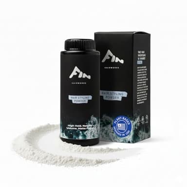 Fin Hairworks Plant based Hair Texture Powder | Natural Matte Finish | All day hold | Volumizer | Absorbs oil| Teen fluffy hair, Cheerleading, Wedding Updo, 45g Shaker Bottle, Unscented