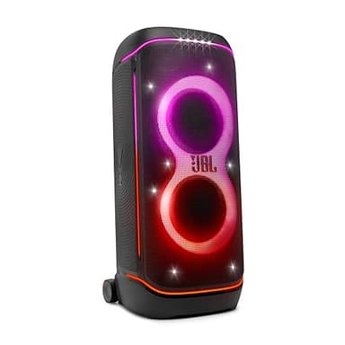 JBL PartyBox 720 - Loudest Battery-Powered Party Speaker with Superior Pro Sound and a Futuristic lightshow, Up to 15 Hours Playtime & IPX4 Splash Proof (Black)