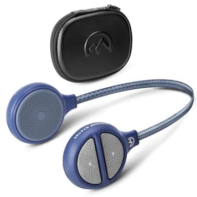 OutdoorMaster Wireless Bluetooth 5.3 Ski Helmet Drop-in Headphones HD Speaker Chip Compatible with Audio-Ready Helmet with Built-in Mic for Motorcycling Easy Control Buttons IP45 Sweat-Resistance
