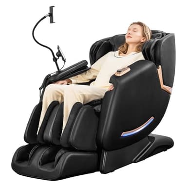 CASINTA 4D Massage Chairs Full Body - 53.5 Extend Sl Track Shiatsu Massage Chair - Zero Gravity Massage Chair,Core Heating & 22 Airbag, Smart Foot Rollers,Ai Voice, Yoga Mode