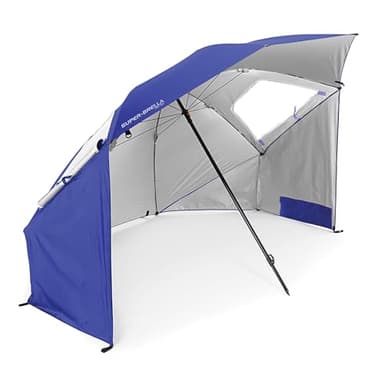 Sport-Brella Super-Brella UPF 50+ Sun & Rain Canopy Umbrella – 8-Foot Beach, Sports & Camping Shelter
