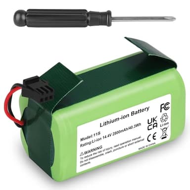 JYJZPB 14.4V 2800mAh Replacement Battery for Eufy RoboVac 11 11S 30 15C 25C 35C G10 G30 G30 Edge, G30 Hybrid, G30 Verge, G32Pro and Ecovacs Deebot N79, N79S, DN622, 500