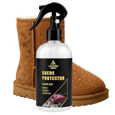 Suede Protector Compatible with Ugg Boots (10oz) - Waterproofing Spray for Suede Boots, Shoes, Jackets, Accessories - Water & Stain Repellant Spray