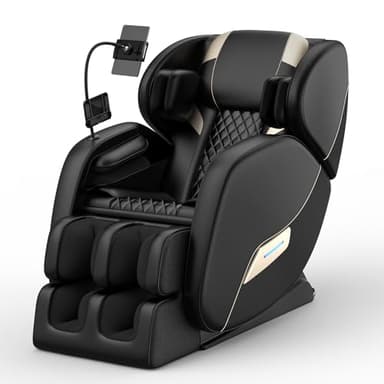 AYJOIR 2026 Massage Chair Full Body, Zero Gravity SL-Track Shiatsu Massage Recliner Chair with Body Scan, 6 Fix Point Rollers,Airbags,Deep Yoga Stretch, Heating Function, Black