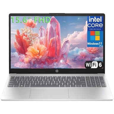 HP 15.6" Laptop Computer for College Student Home Study & Business, 16GB DDR4 RAM, 1TB PCIe SSD, Intel Processor (Beat i3-1115G4), FHD, WiFi 6, BT 5.3, Type-C, HDMI, Webcam, Silver, Windows 11 Pro