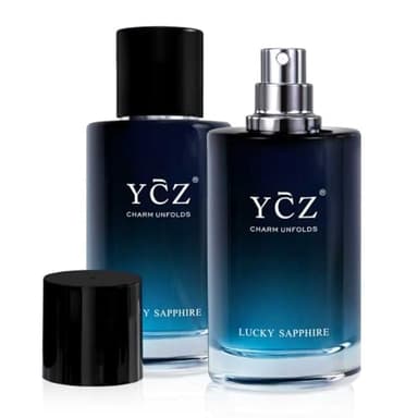 Ycz Lucky Men's Cologne Set - Long-Lasting Fragrance with Citrus, Woody & Floral Notes, Eau de Parfum for Daily & Special Occasions(2 Pack)