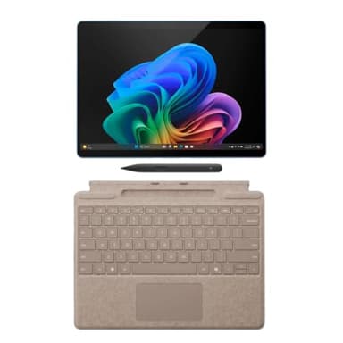 Microsoft Surface Pro 11 Copilot PC Bundle, 13" 13" 2.8K Touchscreen Tablet with Dune Pro Keyboard & Slim Pen, Snapdragon X Plus, 16GB RAM, 1TB SSD, Win 11 Pro, Sapphire (Renewed)