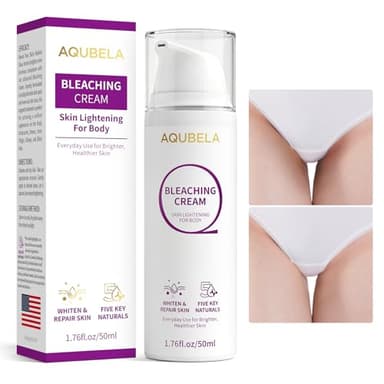 AQUBELA Skin Lightening Cream, Brightening Cream for Dark Spot Corrector for Intimate Areas, Elbow and Inner Thigh, Moisturizing Cream for Hyperpigmentation and Uneven Skin Tone