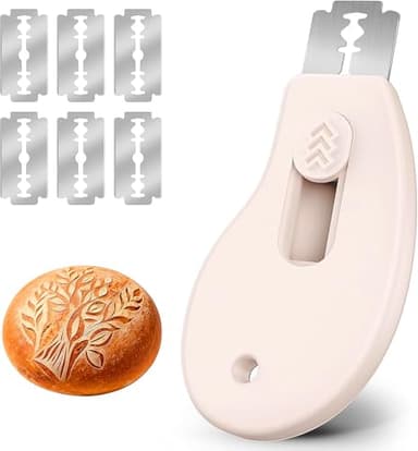 KacNacPro Bread Lame Sourdough Scoring Tool, Extractable & Magnetic Bread Scoring Tool, Bread Scoring Knife for Sourdough Bread Baking, Bread Scorer Tool with 5 Replaceable Razor Blades