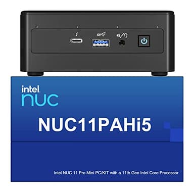 Intel NUC 11 NUC11PAHI5 Panther Canyon Mini PC, Core i5-1135G7, 16GB RAM, 512GB SSD, Mini Computers Windows 11 Pro for Business Home Office, Support 8K/Wifi 6/4K Quad Display/Bluetooth 5/Thunderbolt 3
