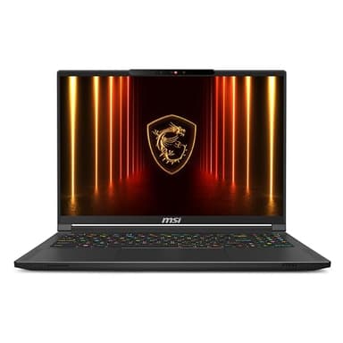 msi Stealth A16 AI+ 16” 240Hz QHD+ OLED Gaming Laptop: AMD Ryzen 9 HX 370, NVIDIA Geforce RTX 5070Ti, 32GB DDR5, 2TB NVMe SSD, Wi-Fi 7, Win 11 Home :Core Black A3XWHG-079US