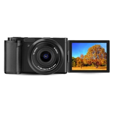 G930 Mirrorless Digital Camera 5K 64MP for Photo and Video, 3.2in Rotatable Touch Screen, 5X Optical Zoom, WDR Auto Focus Digital Camera for APP OD Cam, 1600mAh NP180