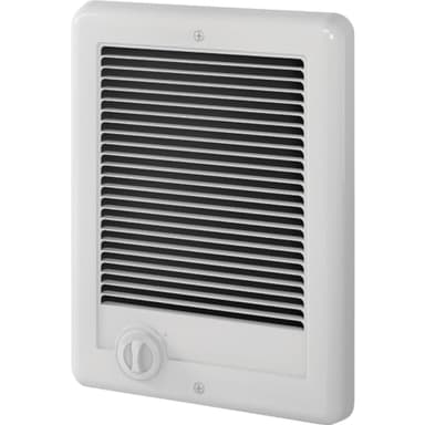 Cadet Com-Pak Electric Wall Heater Complete Unit with Thermostat (Model: CSC151TW, Part: 67509), 5120 BTU, 120 Volt, 1500 Watt, White