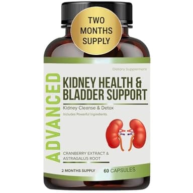 NutraPro Kidney Cleanse Detox & Repair and Bladder Support- Kidney Support Supplement for Kidney Restore with Chanca Piedra,Cranberry, Juniper Berries for Detox and Bladder Health.60 Day Supply.