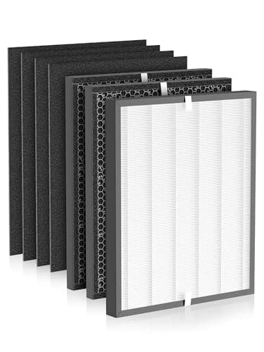 3000 Replacement Filter Compatible with Air Doctor 3000 Air Purifier, 1 Main Filter + 2 Activated Carbon Filters + 4 Pre-Filters,Compare to ADF3001 ADF3002 ADF3003