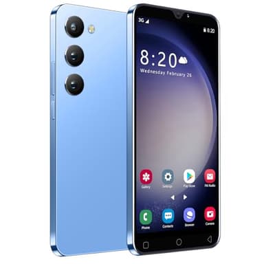 TalkCeLL Cheap Mobile Phones, 5.0 Inch, Android 9.0, Dual SIM Dual Camera, Quad Core, 16GB ROM【Expandable up to 128GB】, Support WiFi/Bluetooth/FM, Face Unlocked Phones (Blue)