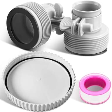 Innconee Conversion Kit for Skimmer Pump Replacement Compatible with Summer Wave SFX1000 and SFX1500, Sand Pump Compatible Convert Equipment and 2 Pack 10722/25009 1.25" to 1.5" Type B Hose Adapters