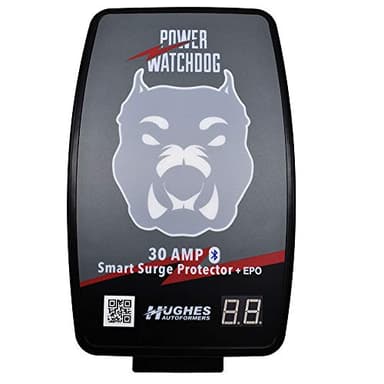 Power Watchdog PWD30EPOH 30 Amp Smart RV Hardwired Surge Protector - Emergency Power Off (EPO) – Bluetooth Monitoring - Replaceable Surge Module - Durable for RV Campsite Use - Installation Required
