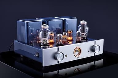 Willsenton R300 Plus Tube Amplifier 300Bx2 Single-Ended Class A Integrated Amplifier Power Amplifier Headphones amp All in One (Silver Panel)