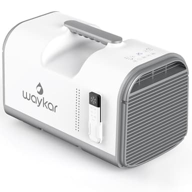 Waykar 4500 BTU Tent Air Conditioner - Portable Air Conditioner with Cooling, Dehumidifying & Fan Functions, Covers Up to 130 Sq. Ft., Ideal for Tents, Camping & RVs, Remote Control, AC Powered