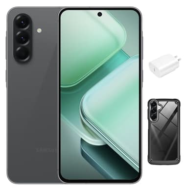 Samsung Galaxy A56 5G Unlocked Cell Phones, 256GB Smartphone with 12GB RAM, 6.7" AMOLED, Quad Camera, Android 15 Phone, 24Hr Battery, 2025 International Model, Graphite, Bundle 25W Fast Charger & Case