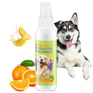 PAWSToyTechy Urine Deterrent Spray for Cats & Dogs - Protect Furniture, Shoes & Yards from Peeing Deterrent Spray, Safe & Effective Training Aid, Non-Toxic and Stain-Free (4oz/120ml)