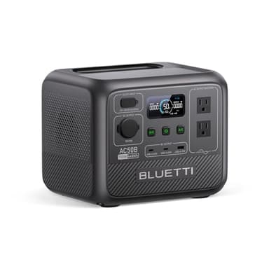 BLUETTI AC50B Portable Power Station, 448Wh Solar Generator LiFePO4 Battery Backup w/ 2 700W AC Outlets (Power Lifting 1000W), 0-80% in 45 Min, for Camping, Road Trip, Outage (Solar Panel Optional)