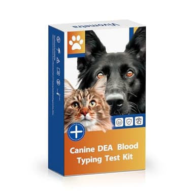vivometra Canine Dog Blood Typing Test Kit for DEA1 Detection | at-Home Dog Blood Type Test with Free Stainless Steel ID Tag