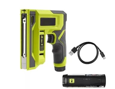 FVN51K Fits For RYOBI Lithium Cordless Craft 4-in-1 Stapler/Nailer Kit with 3.0 Ah Battery and Charging Cable
