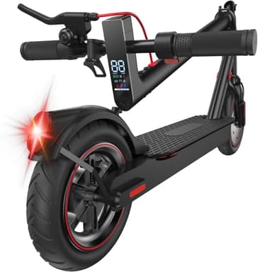 Fcgeoi Electric Scooter, 500W Powerful Motor, 21 Miles Long Range, 18 MPH Top Speed, 8.5" Tires E Scooter, Drum Brakes, Foldable Lightweight Commuting Electric Scooter for Adults Matt Black