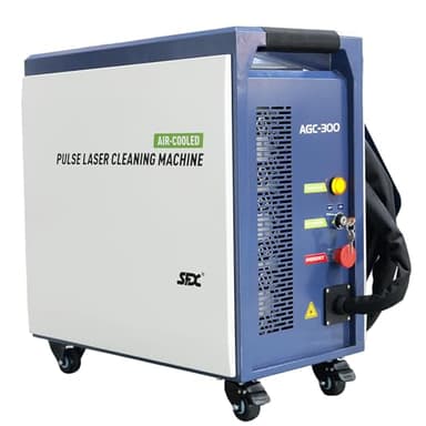 US STOCK SFX 300W Portable Air-cooled Pulse Laser Cleaning Machine Metal Rust Paint Oil Oxide Layer Remover Laser Rust Removal Handheld Fiber Laser Cleaner laser lass Ⅱ output power 0.874mW