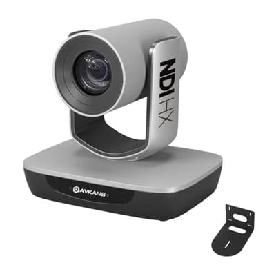 AVKANS NDI Camera, 20X Zoom 3G-SDI HDMI PTZ USB Web Camera with USB Video Output for Church Worship Live Events, PoE IP Livestream Video Camcorder for Video Production