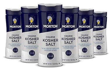 Morton Salt Kosher Salt Coarse, 16 Ounce (Pack of 6)