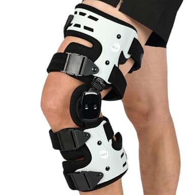 Orthomen OA Unloader Knee Brace, Adjustable Metal Medial & Lateral Valgus Knee Support,Osteoarthritis,Arthritis Pain Relief and Bone on Bone for Men & Women, Left